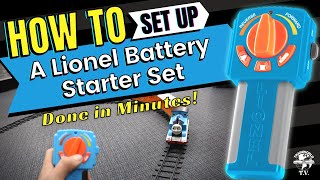 How To Set Up A Lionel Battery Train Set [upl. by Adoh]