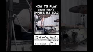 How to play Buddy Rich’s Impossible Solo Part 1 [upl. by Mcginnis]