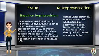 What is Difference Between Fraud amp Misrepresentation [upl. by Ennylcaj]