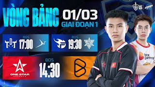 1S vs BOX  TDT vs BSS  FPT vs SPN  GĐ1  ABBEN ENERGY ĐTDV MÙA XUÂN 2025  0103 [upl. by Noral]