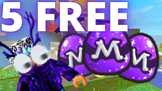 5 Free Mythic Eggs  Roblox Bee Swarm Simulator [upl. by Eidderf]