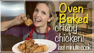 Oven Baked Chicken Drumsticks  Crispy outside tender inside [upl. by Zsa Zsa]