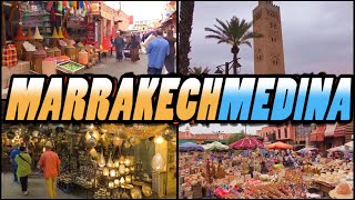 MARRAKECH MEDINA  Old Town  Morocco 4k [upl. by Falzetta]