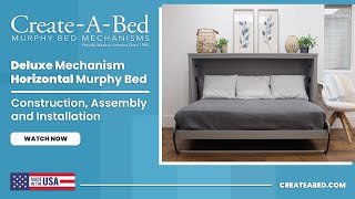 How To DIY Build a Horizontal Murphy Bed Using the CreateABed® Deluxe Bed Mechanism [upl. by Elodia]