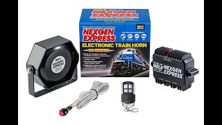 NEXGEN EXPRESS Electronic Train Horn by Wolo Mfg Corp [upl. by Ellenrahs441]