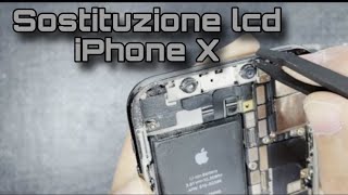 Video tutorialguida in italiano  Sostituzione schermo display Iphone X [upl. by Atiuqiram]