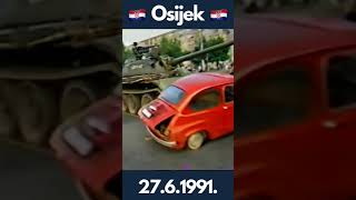 Croatian War Of Independence Osijek 27 6 1991 shorts [upl. by Harwill]