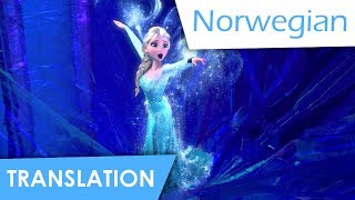 Let it Go Norwegian Lyrics amp Translation [upl. by Airec]