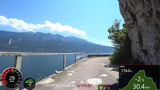 Best Cycling Workout Lake Garda Italy 4K Video Garmin [upl. by Searby]