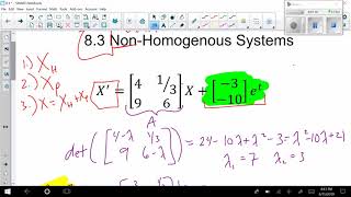 Nonhomogeneous System of DE  Made Easy [upl. by Nylave]