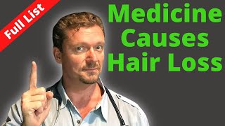 HAIR LOSS Medicines that can Cause Hair Loss [upl. by Llehcim147]