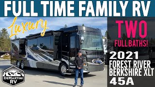 2021 Berkshire XLT 45A by Forest River  Luxury Bunkhouse RV for Full Timers [upl. by Marielle]