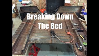 Disassembling the Bed Ready to Shorten  Chevy C10 ep 5 [upl. by Eilloh]