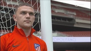 Kieran Trippier on Simeone learning Spanish and Atletico [upl. by Noxaj]