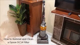 How to Remove and Clean a Dyson DC14 Filter [upl. by Eppesuig]