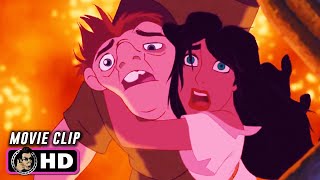 THE HUNCHBACK OF NOTRE DAME Clip  Frollos Death 1996 Disney [upl. by Eirellam757]