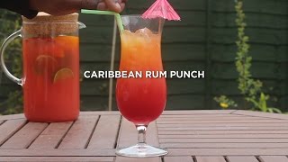 FRUITY Caribbean RUM PUNCH recipe Made EASY [upl. by Annoyed]