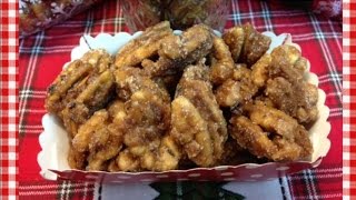 Cinnamon Vanilla Candied Pecans  Gifts from Noreens Kitchen [upl. by Seilenna778]