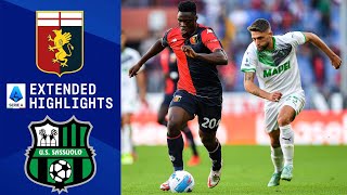 Genoa vs Sassuolo Extended Highlights  Serie A  CBS Sports Golazo [upl. by Lairea]