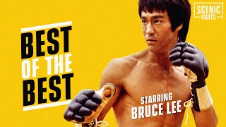 Top 5 Bruce Lee Movies and Fight Scenes  Scenic Fights [upl. by Wolsniw]