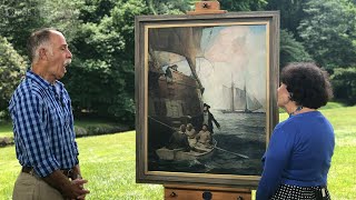 1923 Frank Schoonover Oil Painting  Best Moment  ANTIQUES ROADSHOW  PBS [upl. by Enrahs391]