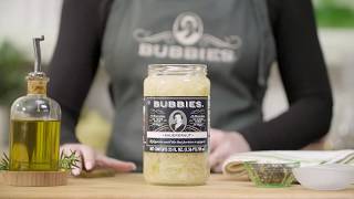 Bubbies Naturally Fermented Sauerkraut  Product Spotlight  Bubbiescom [upl. by Revell]