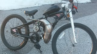 motorized bicycle minarelli 70cc hybrid 60mph [upl. by Asirb491]