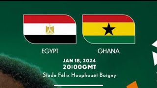 Ghana vs Egypt  2023 AFCON  Countdown to kickoff [upl. by Ahsemot960]