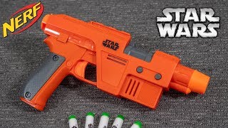 REVIEW Nerf Star Wars Poe Dameron Blaster  Unboxing Review amp Firing Demo [upl. by Farlie]