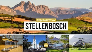 Highlights in Stellenbosch South Africa Things to do  Cape Winelands Südafrika [upl. by Ulyram]