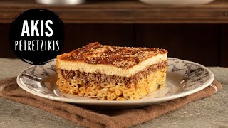 Pastitsio Greek Baked Pasta  Akis Petretzikis [upl. by Antrim960]