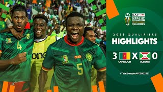 Cameroon 🆚 Burundi  Highlights  TotalEnergiesAFCONQ2023  MD6 Group C [upl. by Stephana379]