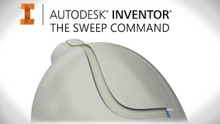 How to Sweep  Autodesk Inventor [upl. by Aicemat]