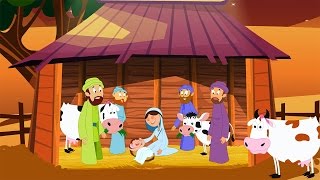 Away in a Manger with Lyrics  Christmas Carols [upl. by Ellenuahs380]