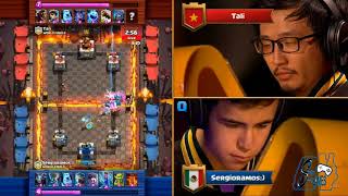 Sergio Ramos vs Tali  Crown Championship World Finals 2017  Clash Royale Español [upl. by Notserc]