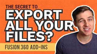 How to BULK Export Fusion 360 Files [upl. by Ennayehc]