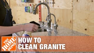 How to Clean Granite  The Home Depot [upl. by Eenerb52]