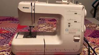 Decorative Stitch Tutorial for Kenmore 385 Series Sewing Machine [upl. by Meekahs]