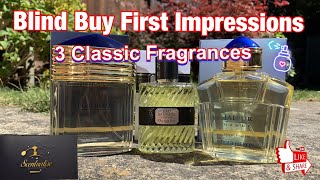 Blind Buys First Impressions of 3 Classic Fragrances Boucheron Jaipur and Eau Sauvage Parfum [upl. by Alake]