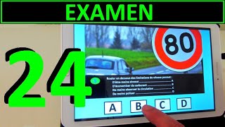 Code de la route 2024 24  Examen [upl. by Nodnahs]