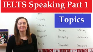 IELTS Speaking Part 1 Topics [upl. by Sachsse]