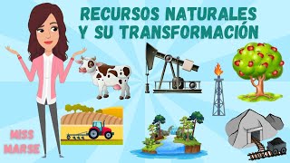 RECURSOS NATURALES Y SU TRANSFORMACIÓN [upl. by Eelloh]