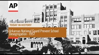 Arkansas National Guard Prevent School Desegregation  1957  Today in History  4 Sept 16 [upl. by Tuinenga]