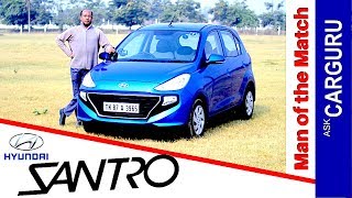 Hyundai Santro  OMG Top Speed  Full Review  CARGURU [upl. by Shelli472]