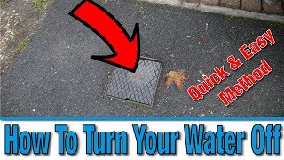 How Do I Turn Off the Mains Water Supply to My House  Tutorial  DIY Hacks [upl. by Nigel]