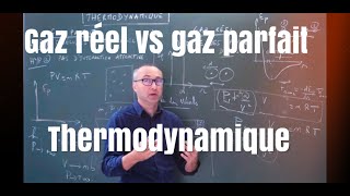 Thermodynamique  gaz réel VS gaz parfait [upl. by Nanreik]