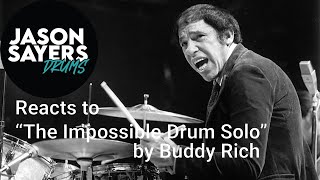 Drummer Reacts to  Buddy Rich  The Impossible Drum Solo [upl. by Marigolde]