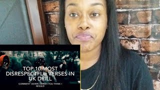 UK Drill Gone Way Too Far  Top 10 disrespectful verses reaction👎 [upl. by Westlund]