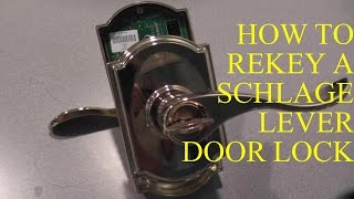 How to Rekey A Schlage LEVER Lock [upl. by Wieren]