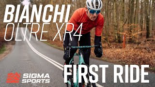 Matt Stephens Bianchi Oltre XR4 CV Disc Road Bike First Ride  Sigma Sports [upl. by Ecnarrot350]